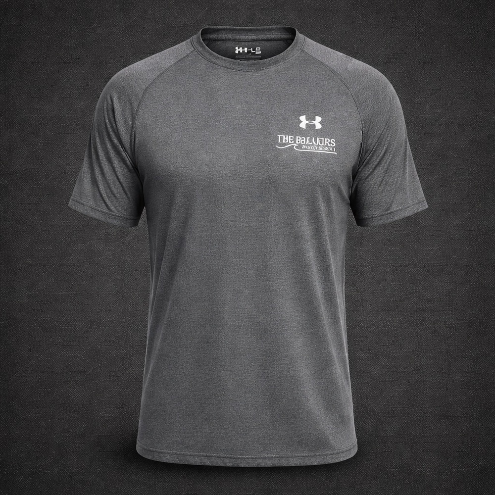 Under Armour HeatGear Gray Tee LG Loose Breakers Palm Beach